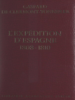 cover image of L'expédition d'Espagne, 1808-1810